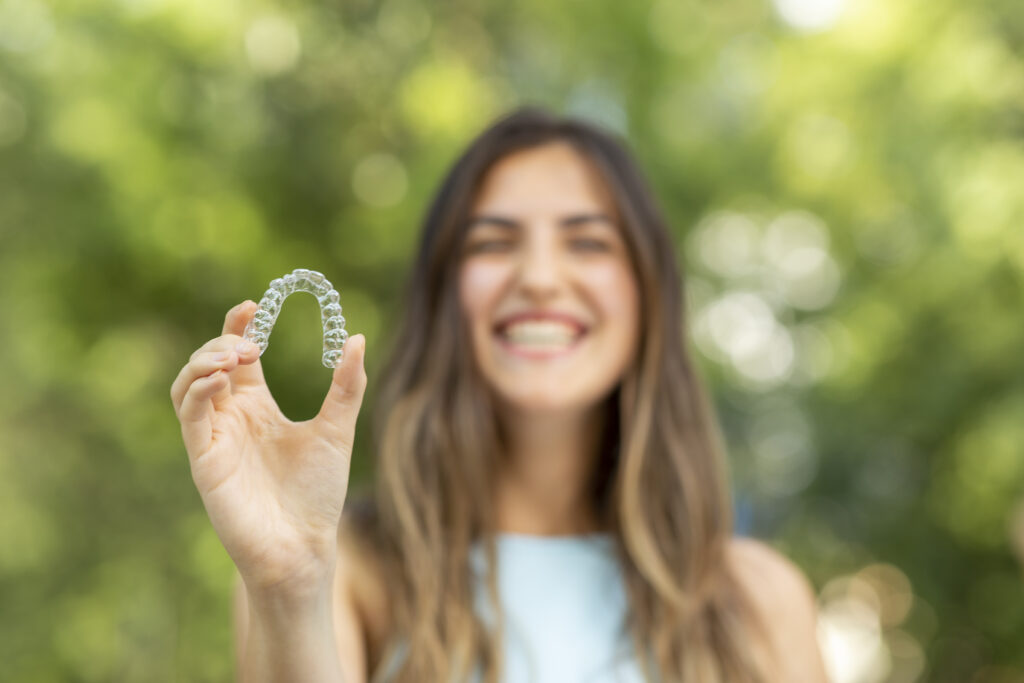 Clear aligners for gaps in teeth